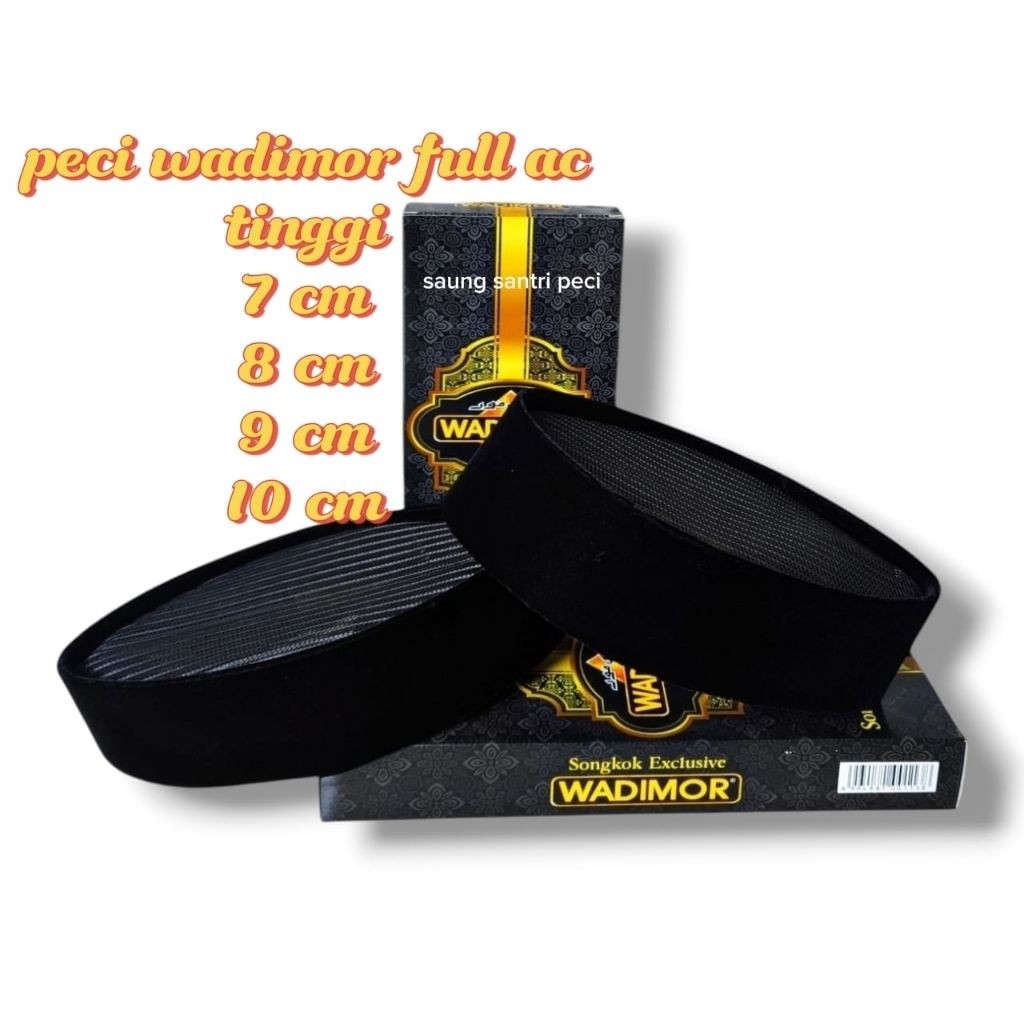 peci wadimor full ac peci santri peci hitam full ac peci presiden exlusiv kopiah hitam