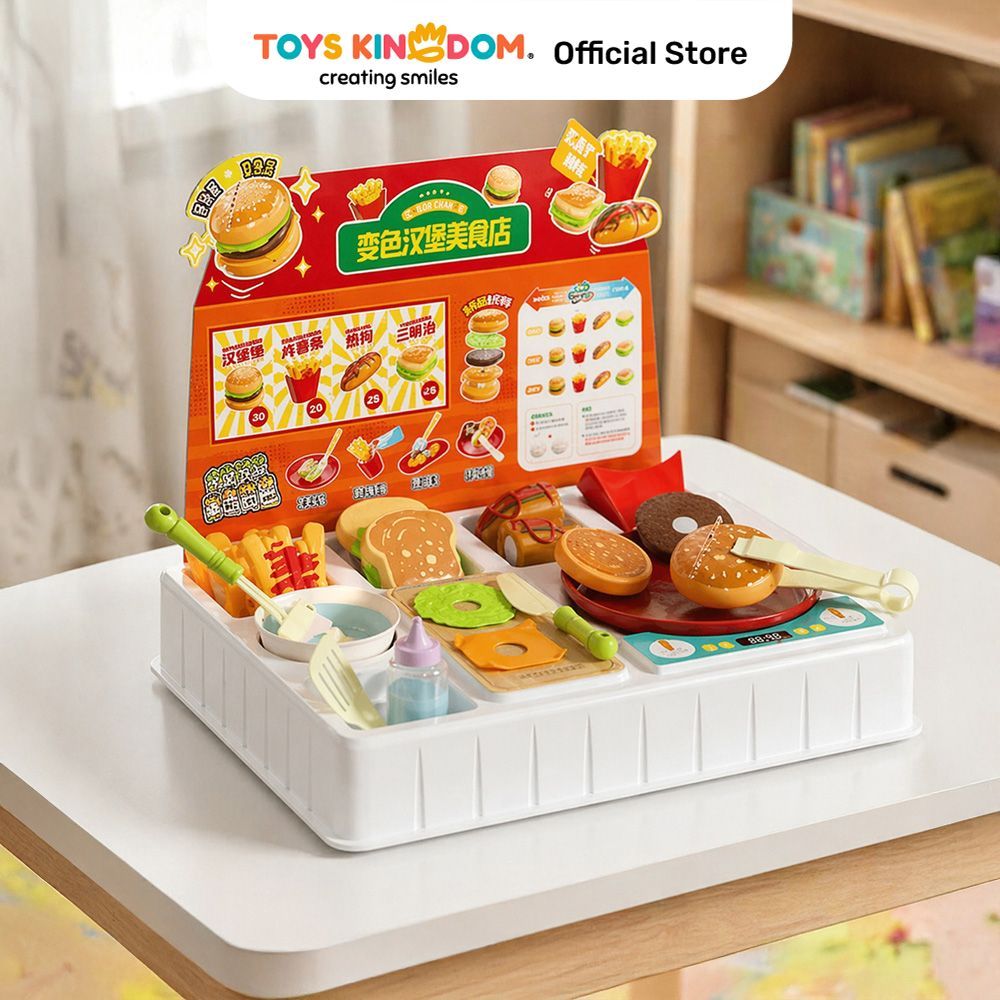 Toys Kingdom Pretty Missy Set Wow Color Changes Burger Kiosk - Mix Paket Mainan Bundle Mainan Toys S