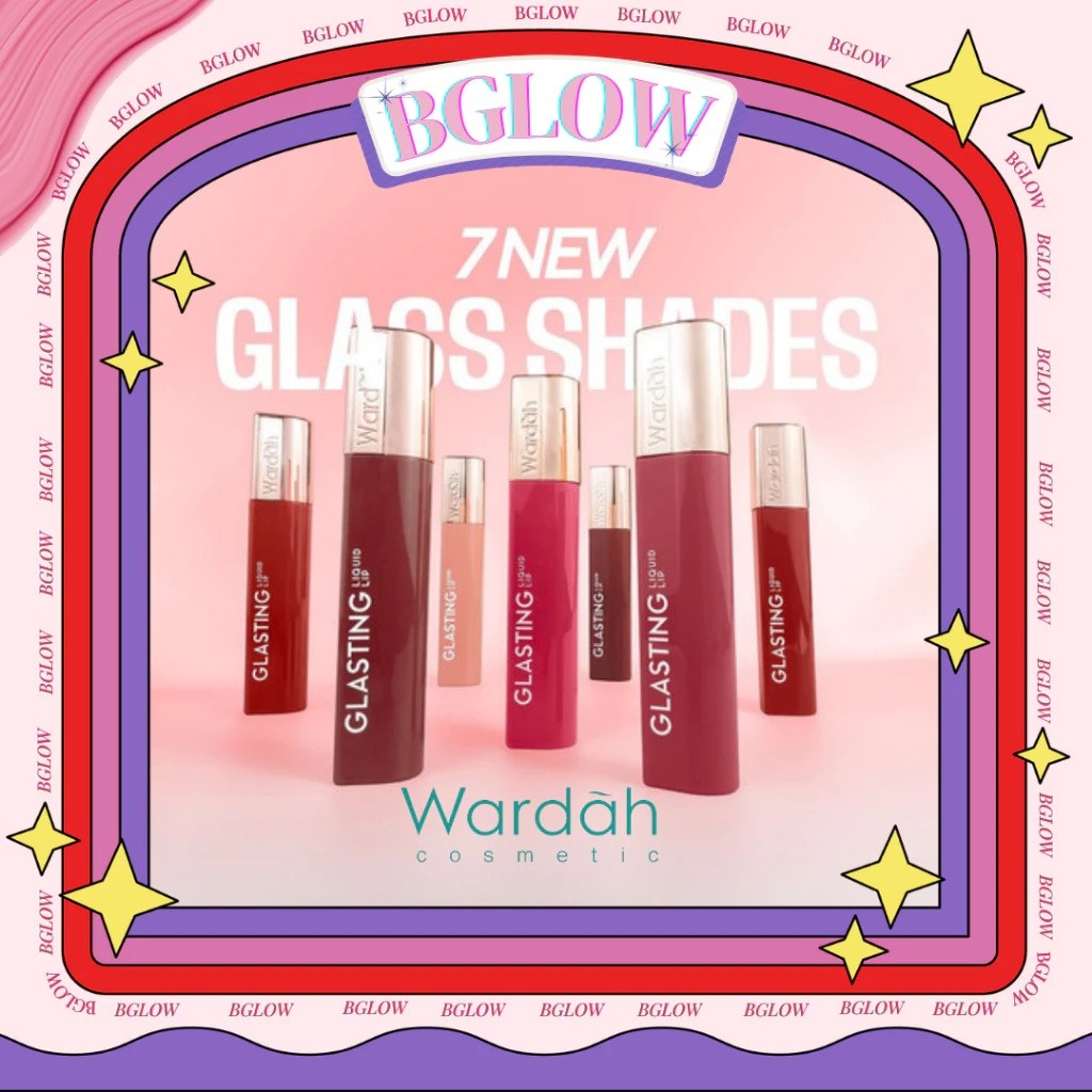 WARDAH LIP LIQUID GLASTING 3,5GR | 01 Caramel Coat 02 Peach Polish 03 Dazzle Maple 04 Rosewood Radia