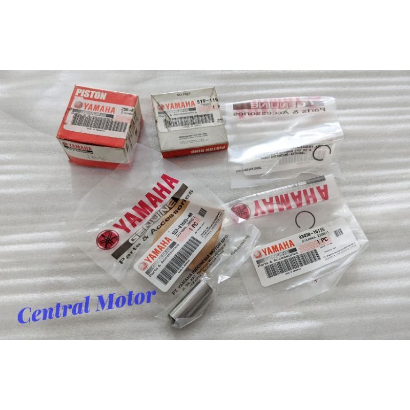 PISTON KIT SEKER SEHER JUPITER MX ASLI IMPORT YAMAHA 2S6-E1631-21 1S7-E1633-00 5YP-11603-00 93450-16