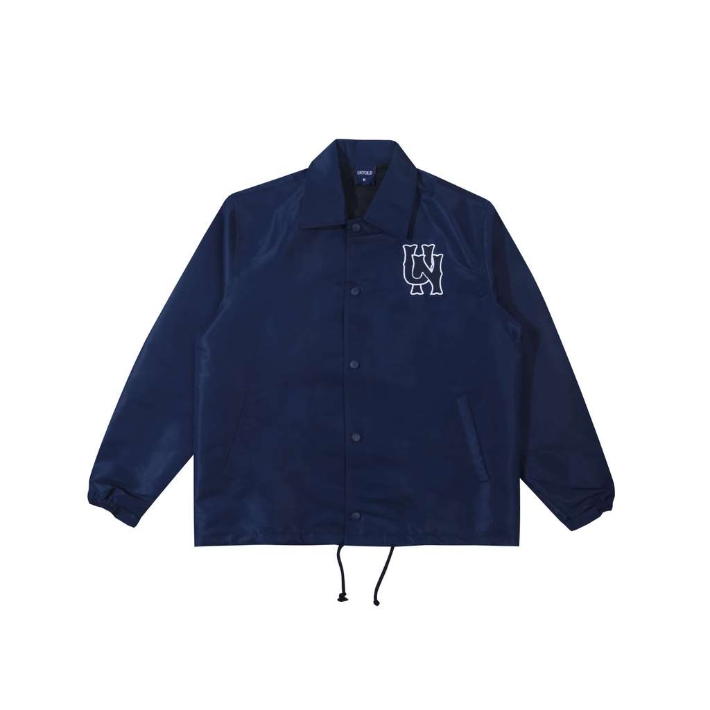SLACKER COACH JACKET - NAVY