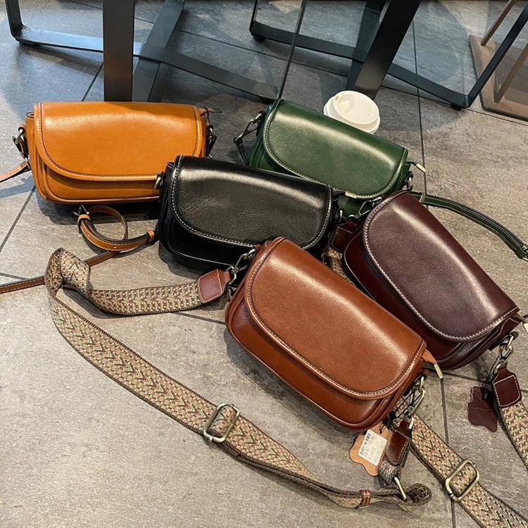 Women's Cow Leather Bag Cross-body Bag Ladies High Quality Phone Bag Versatile Genuine Leather Shoul