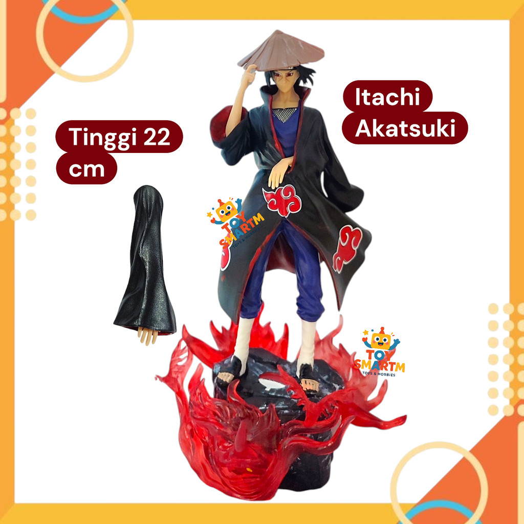 Itachi Akatsuki Giant Wave Naruto Figure Itachi Koleksi Pajangan