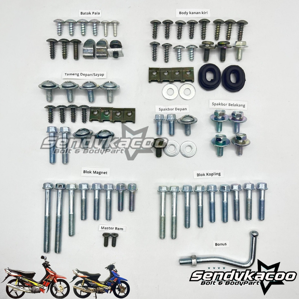 baut body smash 110 new Full set - body smash 110 lama lengkap