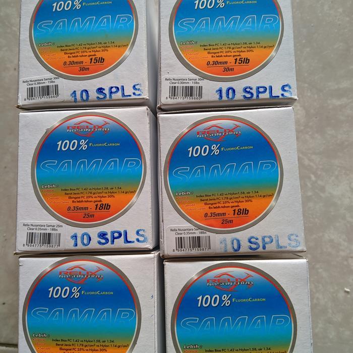 Senar Leader Relix Samar 100% Fluorocarbon - 40lb
