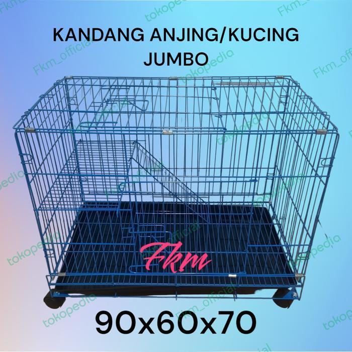 Kandang kucing/anjing/kelinci Jumbo - Hitam