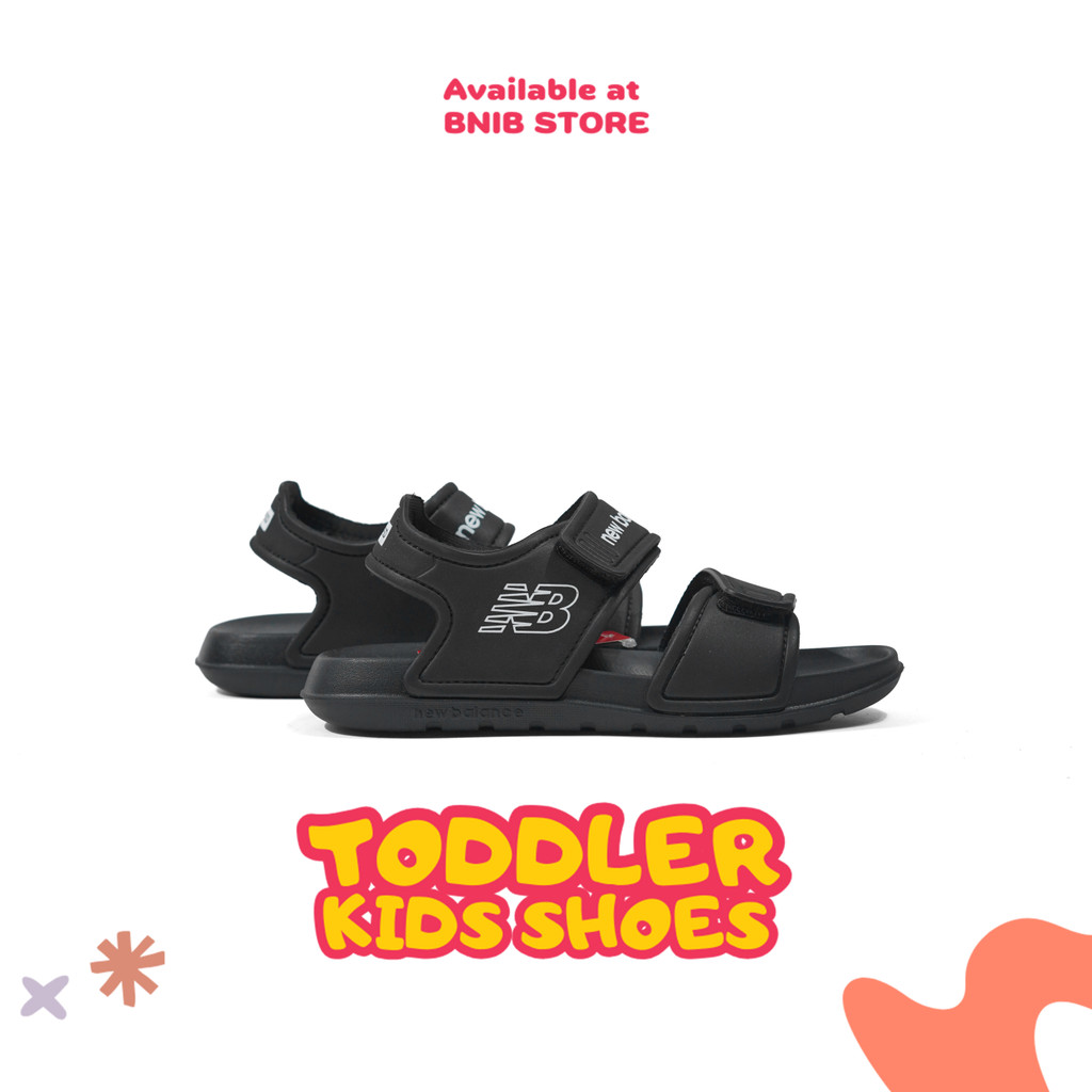Sepatu Sandal Anak NB Kids Sandal SPSD Black White [SYFSPSA1] Original