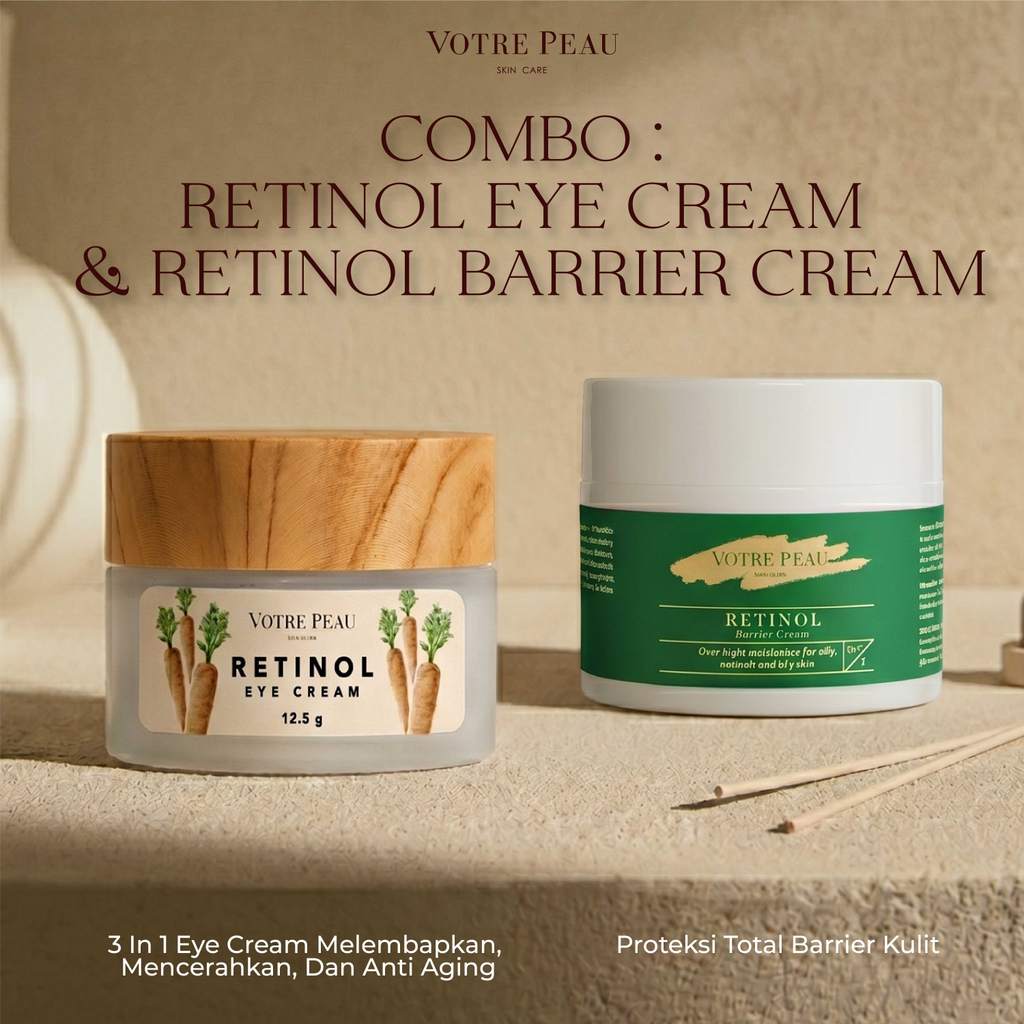 Votre Peau Double Combo: Retinol Eye Cream & Retinol Barrier Cream