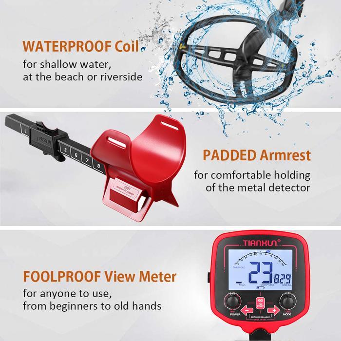 TIANXUN Metal Detektor TX850L Logam Emas Detector TX-850L TX 850 L - TX-850 L SNIPER terlaris