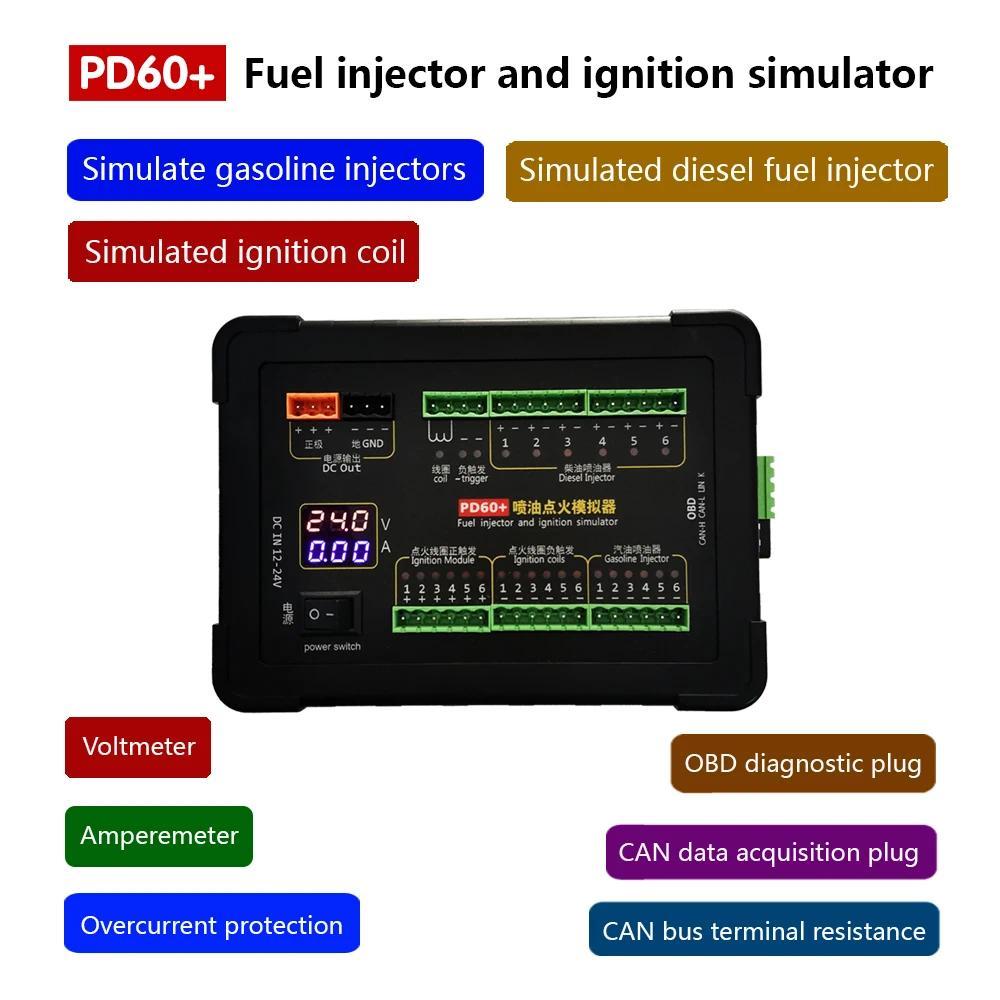 Upgraded PD60+ esel Vehicle Computer Board Fuel Injection Ignition Simulator ECU Maintenance Platfor