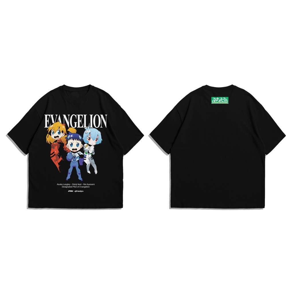 T-SHIRT OVERSIZE | PILOT OF EVANGELION BLACK | EVANGELION X AFTRSNDYS X FTH