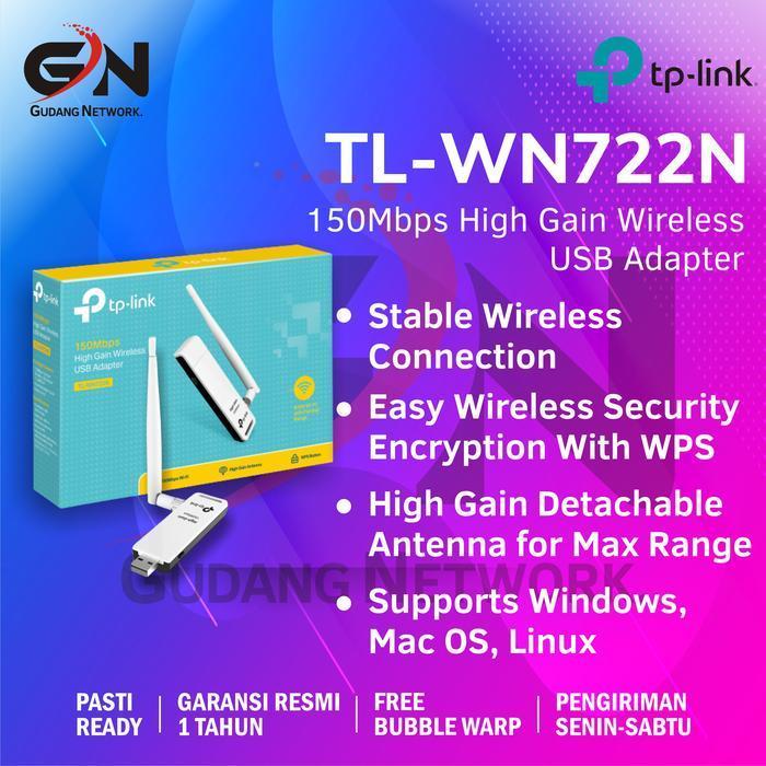 TP-Link TL-WN722N USB Wifi TPLINK / TP LINK TL WN722N /TL WN 722N