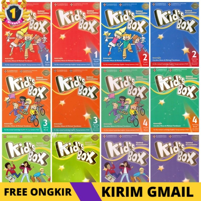 KS Kid’s Box 1 2 3 4 5 6 Updated Second 2nd Edition Cambridge Pupil’s Book Activity Audio Kids Box