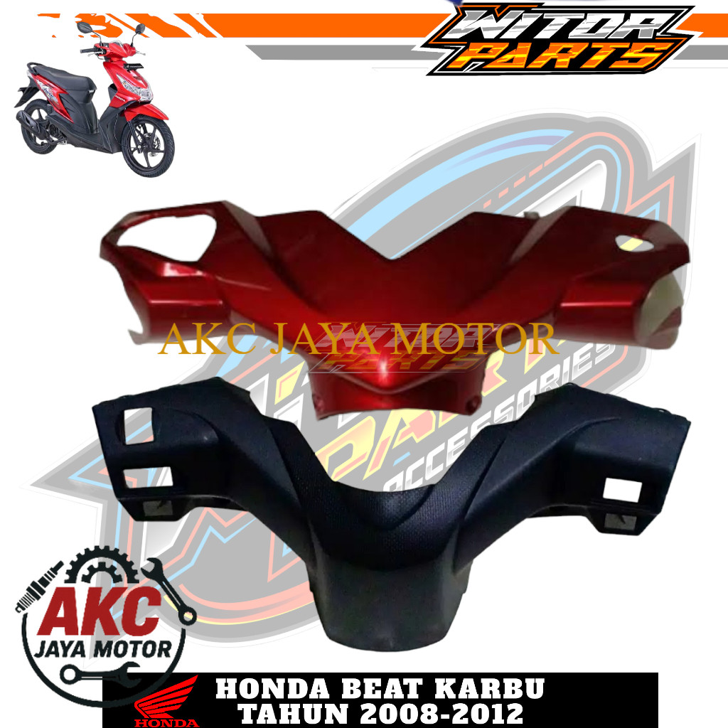 Batok Kepala Depan Belakang Honda Beat Karbu Merah / Batok Depan Belakang Beat Karbu Merah / Batok B