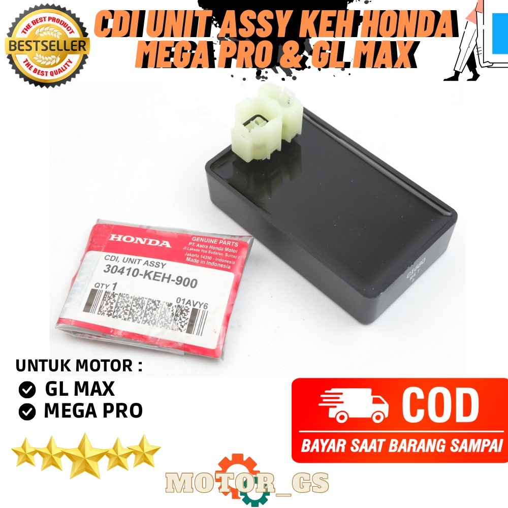 Ori Cdi Unit Assy KEH Honda Mega Pro & GL Max - CDI Honda Mega Pro - 3410-KEH-900 original premium