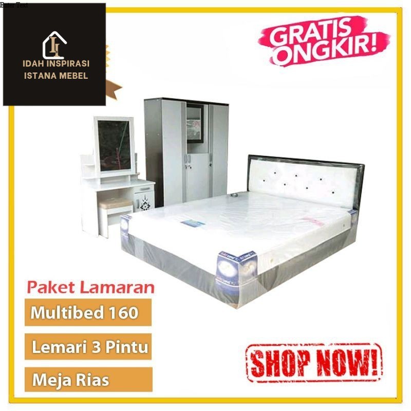 Paket Lamaran Seserahan Murah Multibed Lemari 3P Meja Rias Termurah Bandung Cirebon Tegal Pekalongan