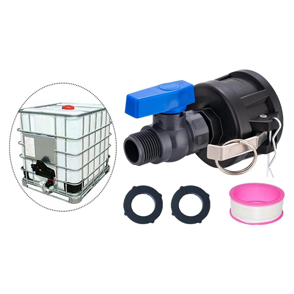 IBC Tote Tank Adapter Water Tote Hose Adaptor for Garden Hose IBC Tote Valve