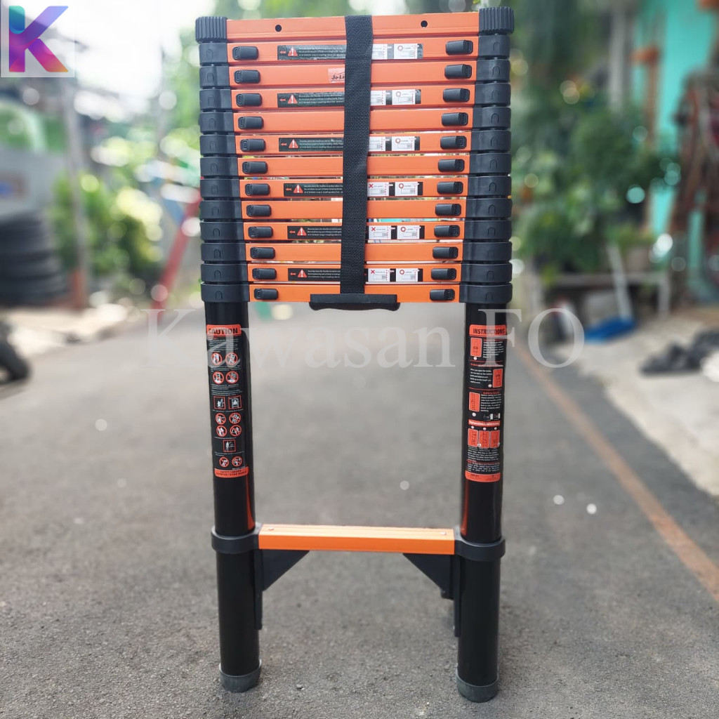 Tangga Lipat Portable Tangga Teleskopik 5.5 Meter Multifungsi | Tangga Lipat Aluminium Teleskopik 5.