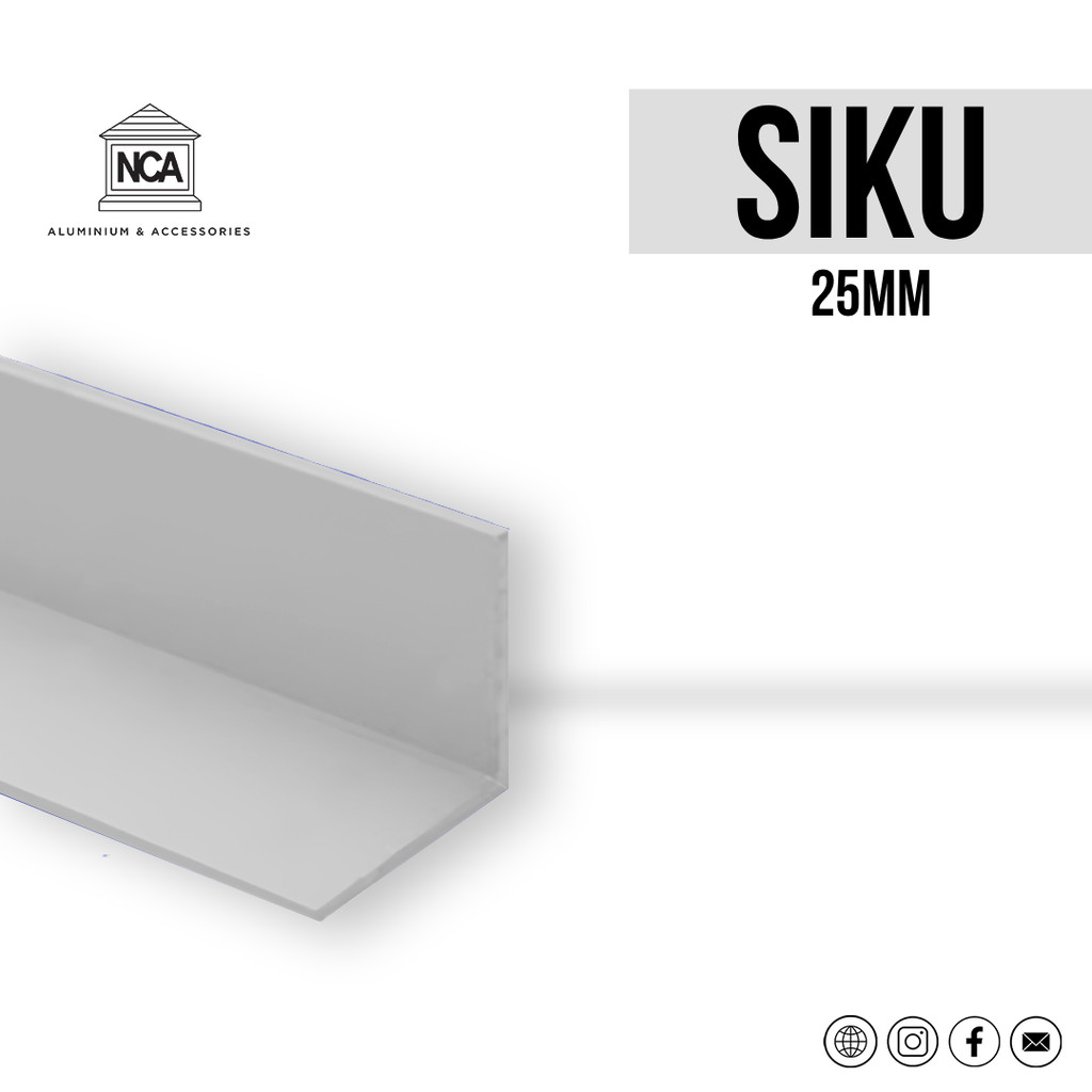 SIKU ALUMINIUM 25X25MM  0.5