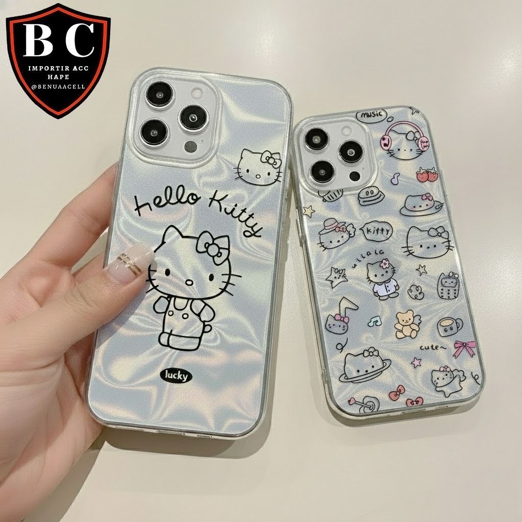 CASE CASING HP GRADIENT MOTIF HELLO KITTY FOR VIVO Y38 Y36 Y30 Y30i Y400 Y50 Y71 Y83 Y81 Y95 Y93 Y91