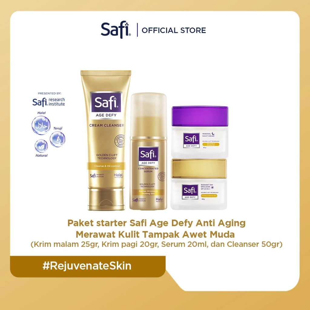 Paket Starter Safi Age Defy Anti Aging - Merawat Kulit Tampak Awet Muda