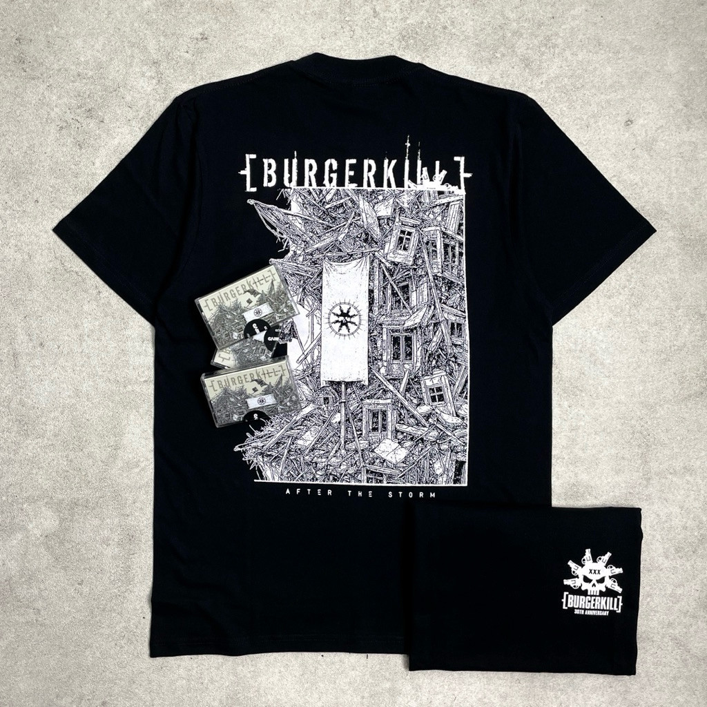Burgerkill - After The Storm | Tshirt Black & Cassette Original Merchandise