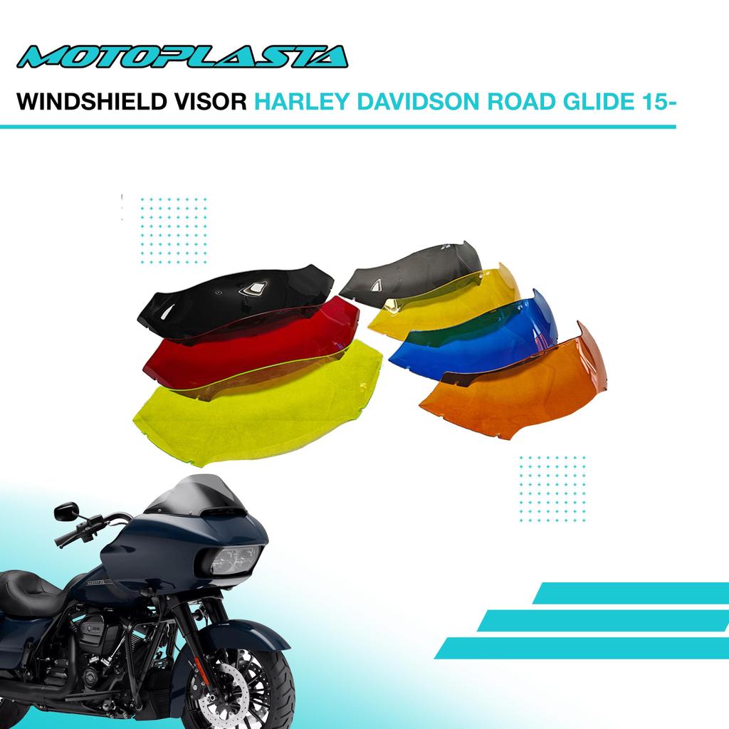 Windshield Visor Harley Davidson Road Glide 15- Windscreen Visor Motoplasta
