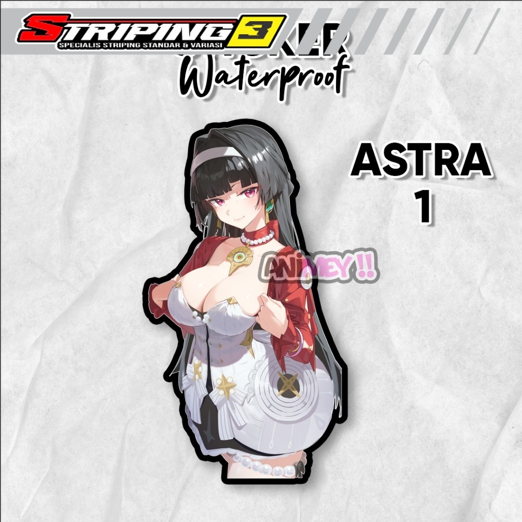 Stiker Astra Yao Game Zenless Zone Zero / Sticker Anime Waterproof