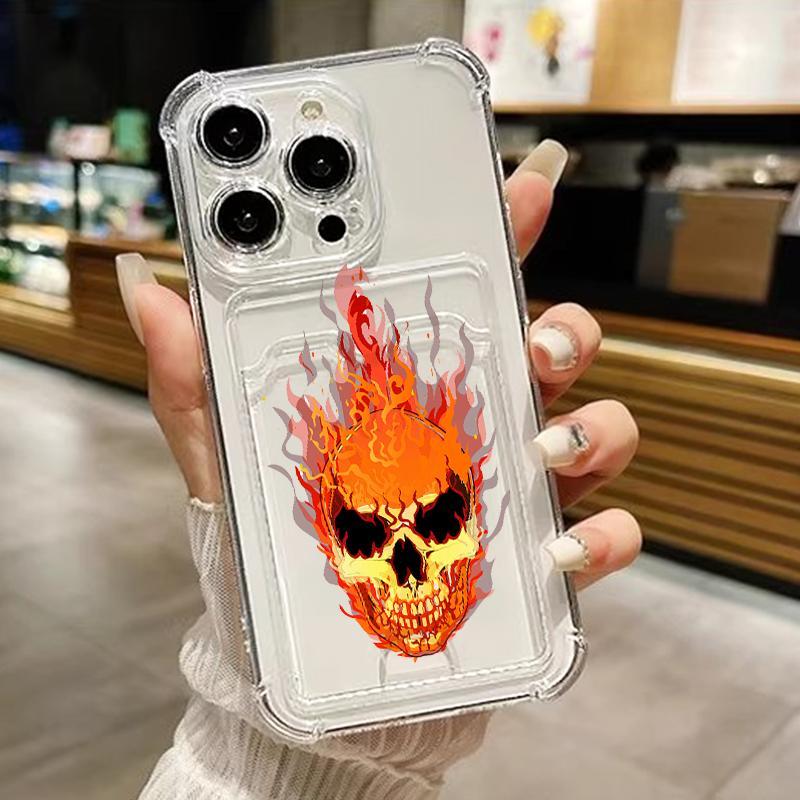 Casing Hp For Iphone Case 11 13 6 6S 6Plus Plus 7 Plus8 8 SE 2020 2022 XR Silicon TPU Horor Tengkora