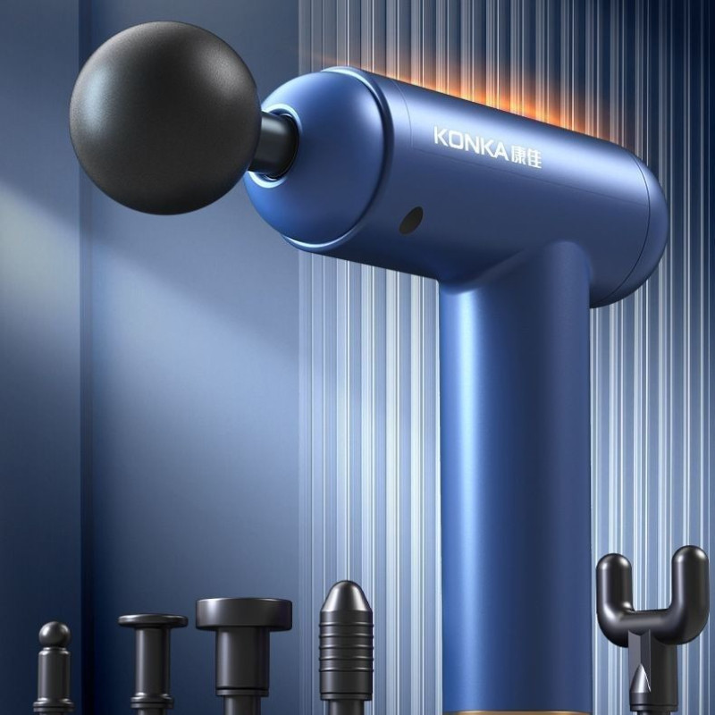 Konka Quiet Massage Gun Deep Tissue Muscle Relaxer for Home Gym Fitness Electric Massager Uni Body B