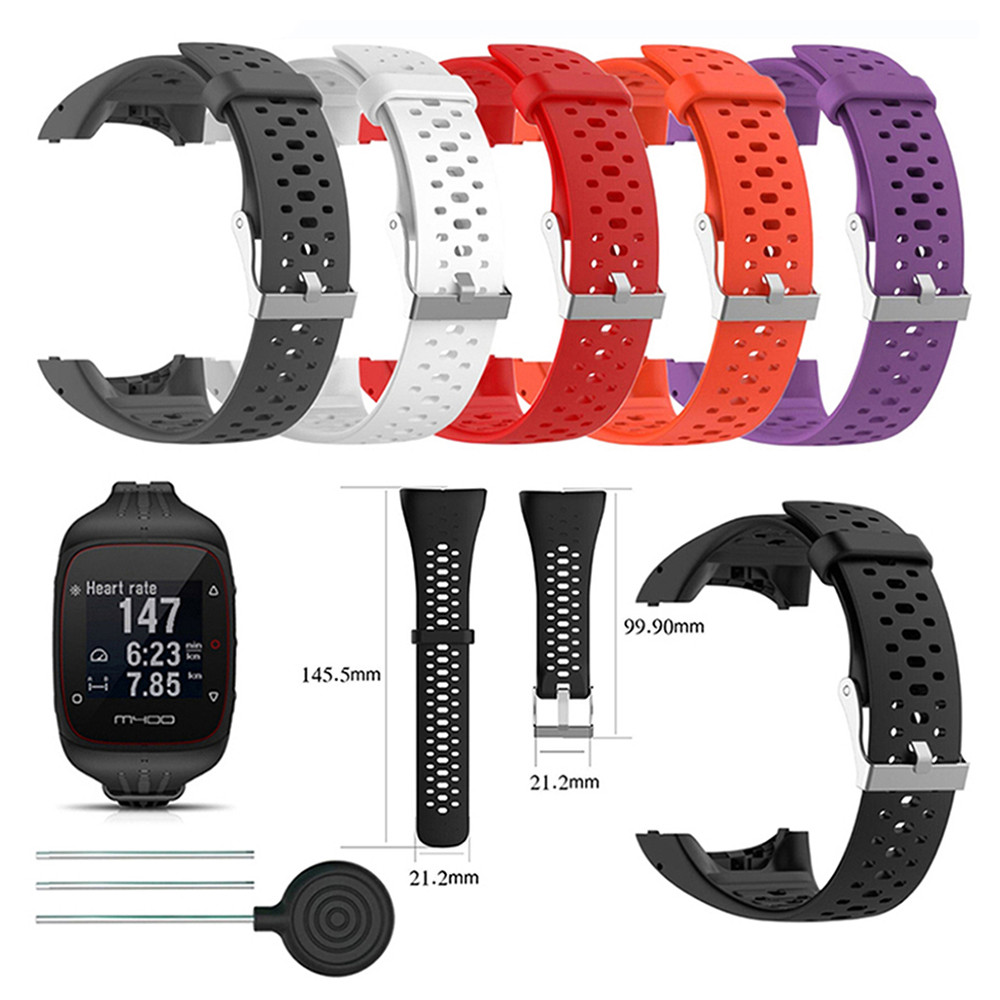 Silicone Bracelet Strap For Polar M400 M430 GPS Sports Wat Band Replacement Watband