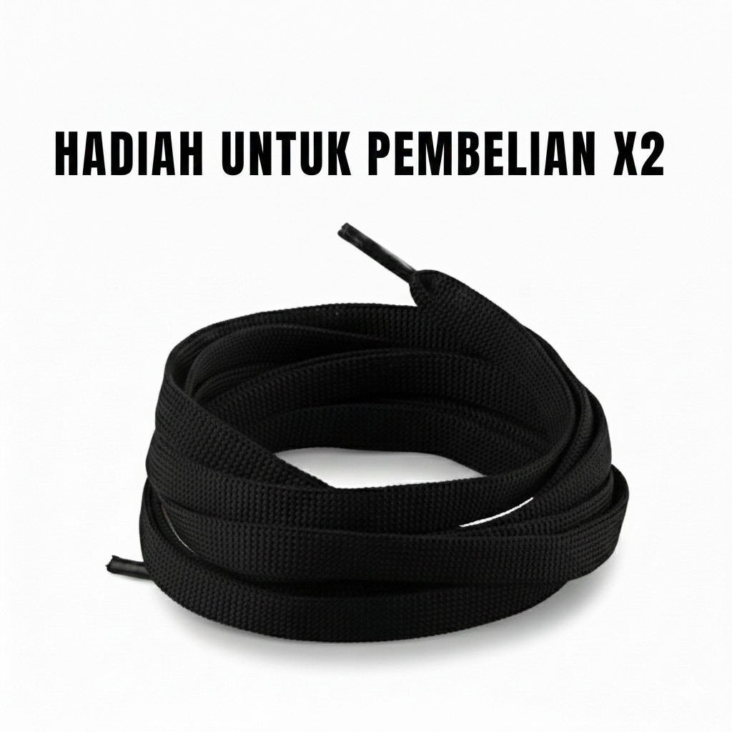 TALI SEPATU / TALI CELANA TRAINING FLEXIBEL UKUR 140 CM WARNA HITAM