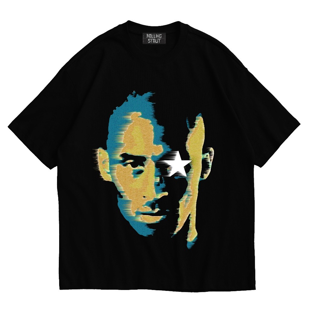 100% Katun Rollingstout - Kobe Bryant Blurry Faces | KAOS BAND | BAJU MUSIK METAL ROCK