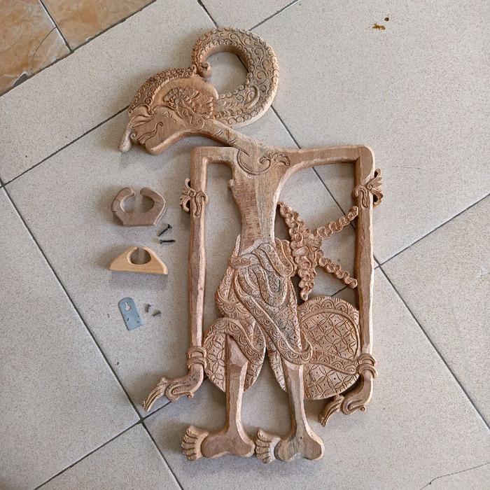Blawong wayang Arjuno(janoko),blawong wayang,blawong wayang ukir minimalis,mentahan - JATI, mentahan