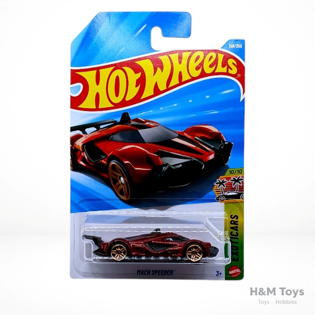 Hot Wheels Mach Speeder Hitam Merah - Exoticars- H 2026 - Original