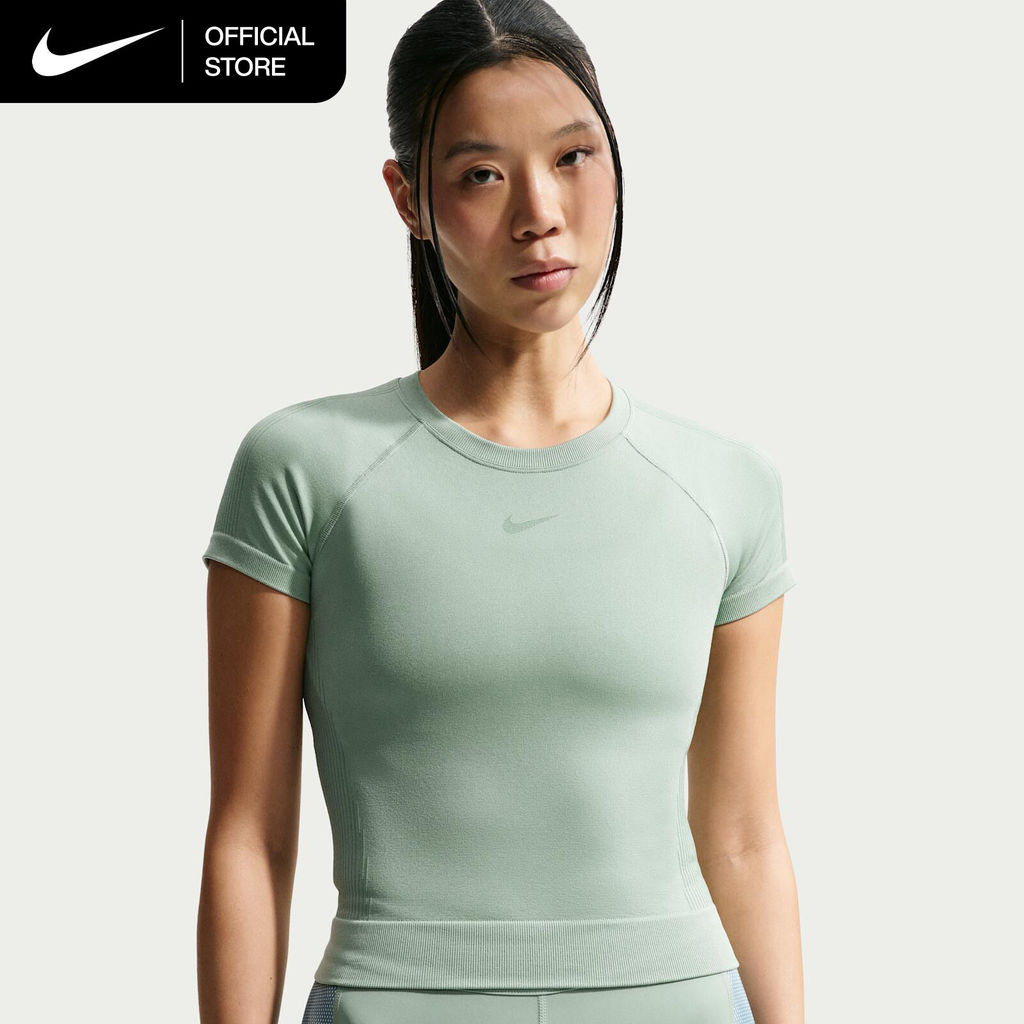 Nike Dri-FIT Women's Pro Seamless T-Shirt - Steam [IM9973-006]