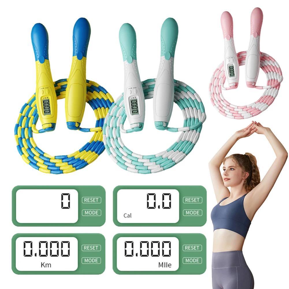 Beaded Jump Rope Jump Rope Adjustable Length Plastic Segmented Jump Rope Soft Beaded Skipping Rope f