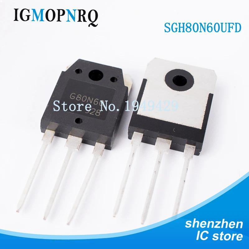 10pcs/lot G80N60 G80N60UFD SGH80N60UFD TO-3P transistor 80A600V new