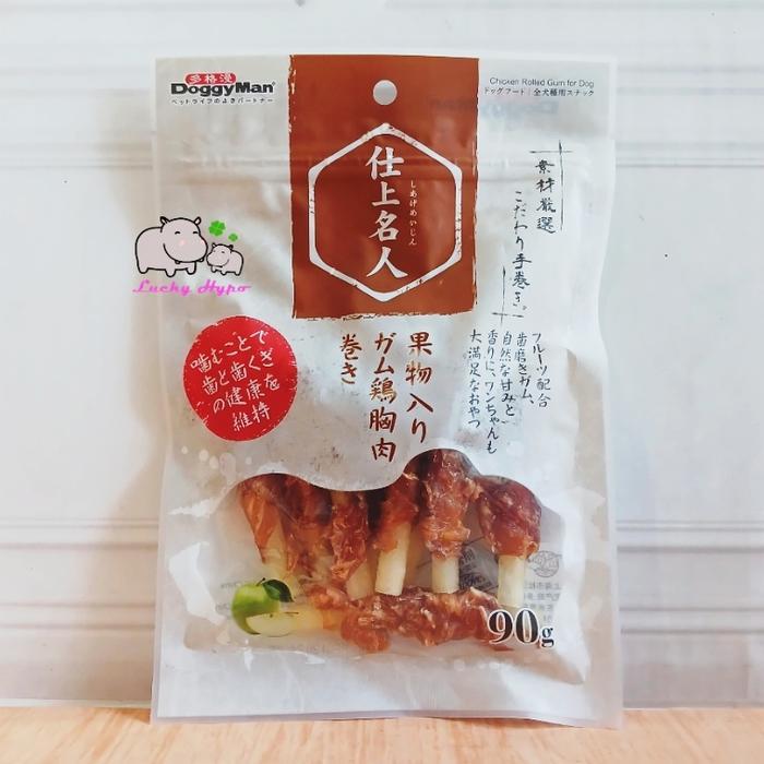 Z0107 Z0108 Z0109 Doggyman Chicken Rolled Gum 90gr Snack Anjing Dog Treats - Z0107 Apple