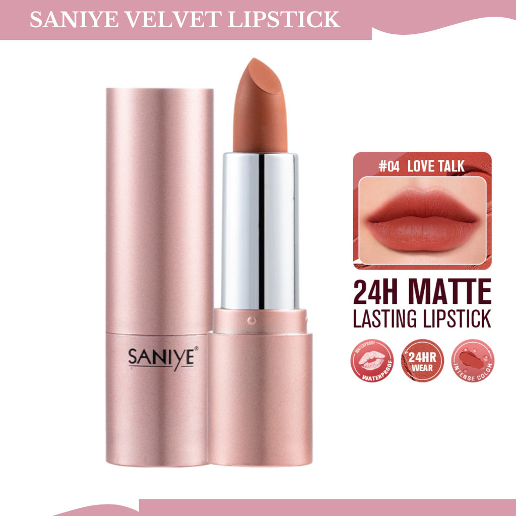 Saniye Lipstik Matte Waterproof 4g