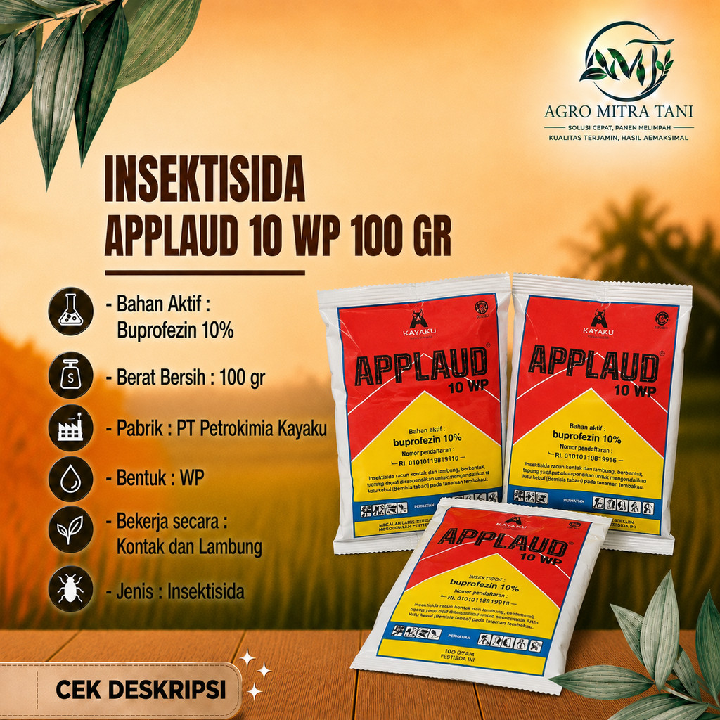 INSEKTISIDA APPLAUD 10 WP 100 GR