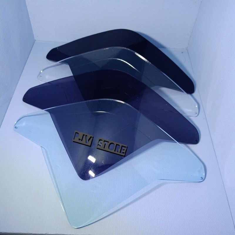 Visor Windshield Beat Karbu model mini hitam smoke bening