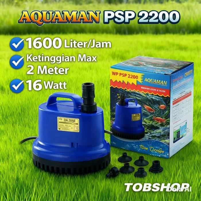 Mesin Pompa Celup PENGUIN AQUAMAN WP 2200 2300 2400 Filter Bawah Aquarium Aquascape Air Terjun Kolam