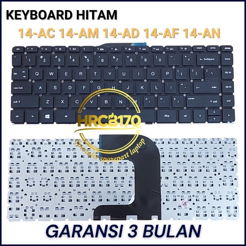 Keyboard Laptop HP 14-am015TX 14-am125TX 14-am507TU 14-am129TX NEW -HRCB