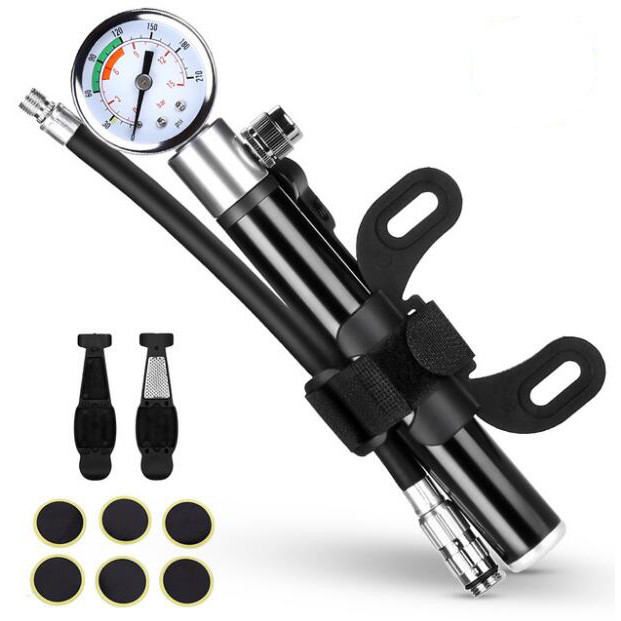 Portable Bicycle Pumps Mini Hand Pump Air Pump Ball Toy Tire Inflator Schrader Presta Valve MTB Moun