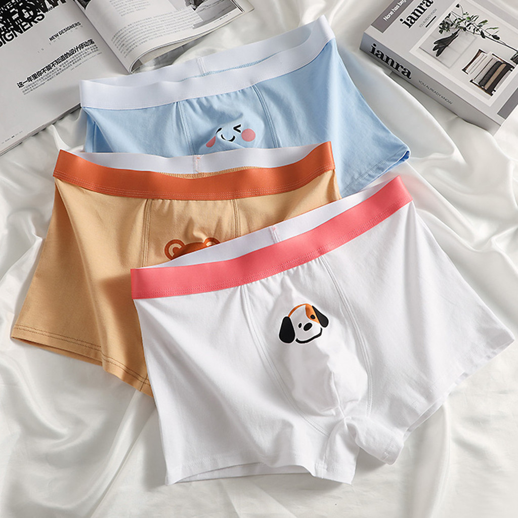 Celana dalam pria. Pribadi kasual pinggang. Panda printing pantat.