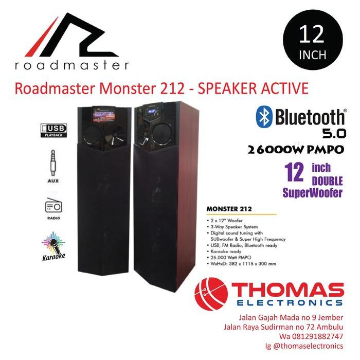 Roadmaster Monster 212 - SPEAKER AKTIF