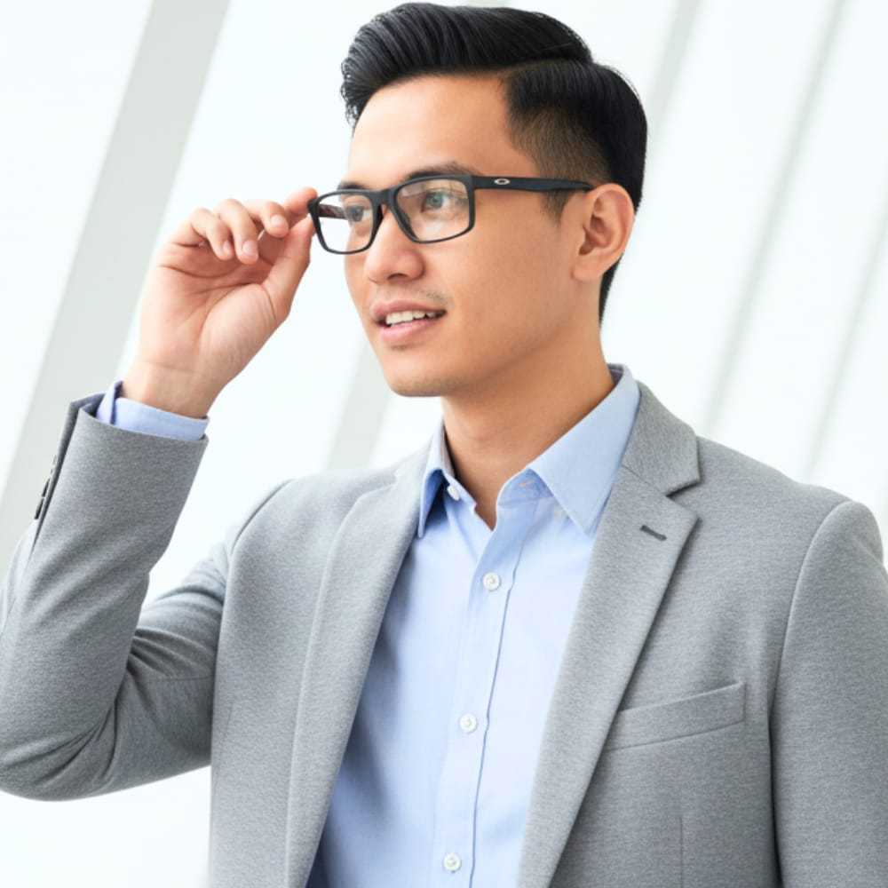 RANUWI OAKLEY Kacamata Baca Plus Pria Sport Lensa Photocromic Blueray Khusus Untuk Rabun Dekat Elega