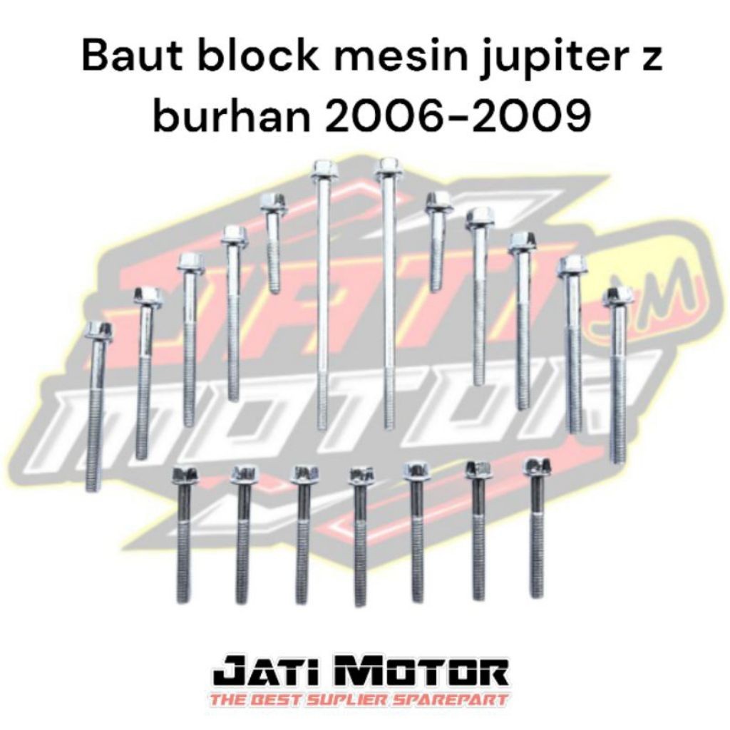 Baut Block Mesin Jupiter Z Burhan / Baud Block Mesin Jupiter Z Fullset