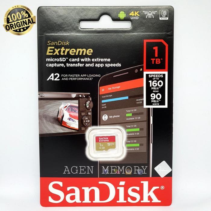 Memory Card MicroSD Micro SD Sandisk extreme extrim 1TB 1 TB A2 by Josscom
